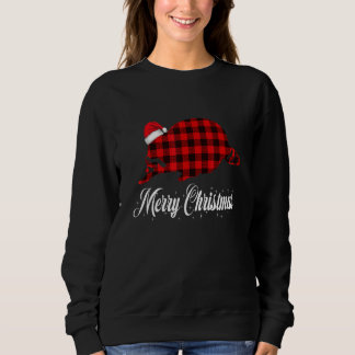 Moletom Raccoon Christmas Red Buffalo Xadrez Pajama Racoon
