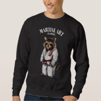 Raccoon Judo Karate Master em White Judogi