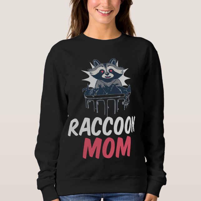 Moletom Raccoon Mãe Mãe Mamãe Avó (Frente)
