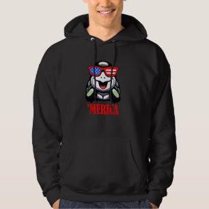 Moletom Raccoon Merica 4 de julho Bandeira Patriótica dos