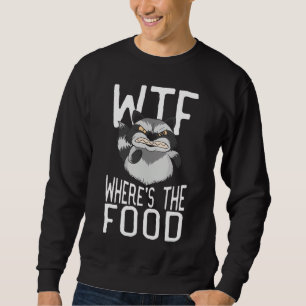 Moletom Raccoon WTF Onde A Comida Engraçada Animal Raccoon
