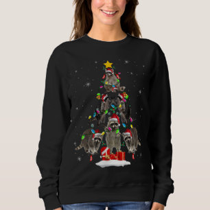 Moletom Raccoons Christmas Tree Funny Papais noeis Raccoon