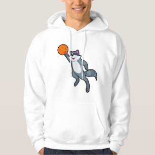 Moletom Racoon como jogador de basquetebol