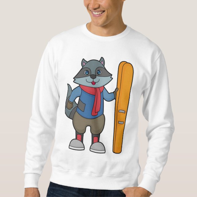 Moletom Racoon Skier Ski (Frente)