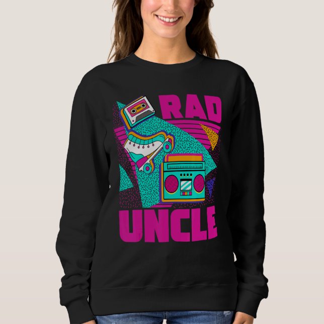 Moletom Rad Uncle 90s Aesthetic Nostalgia 1990's Retro Unc (Frente)