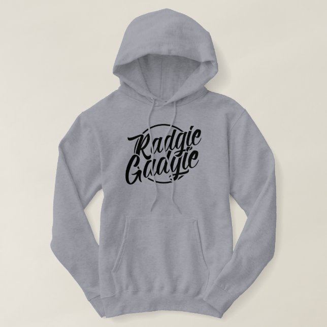Moletom Radgie Gadgie Newcastle Geordie Dialect Hoodie (Frente do Design)
