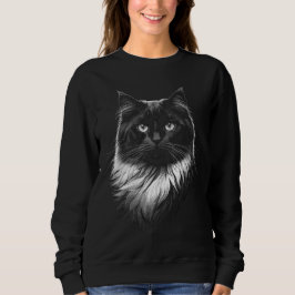 Moletom Ragdoll Cat Women's Black Sweatshirt