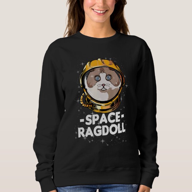 Moletom Ragdoll Space Astronauta Cat Mãe (Frente)