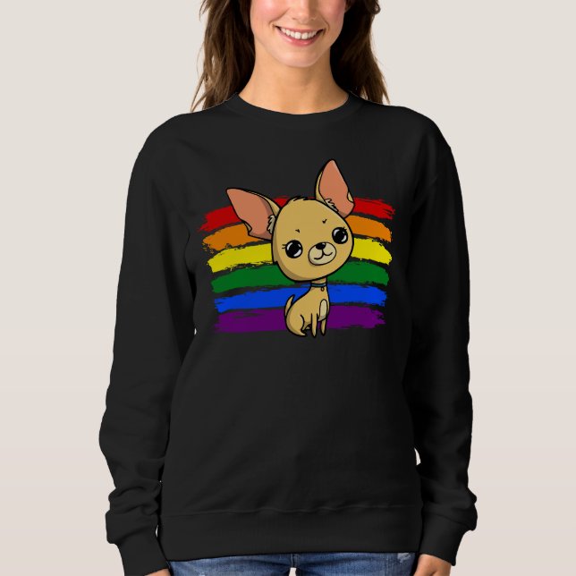 Moletom Rainbow Chihuahua (Frente)