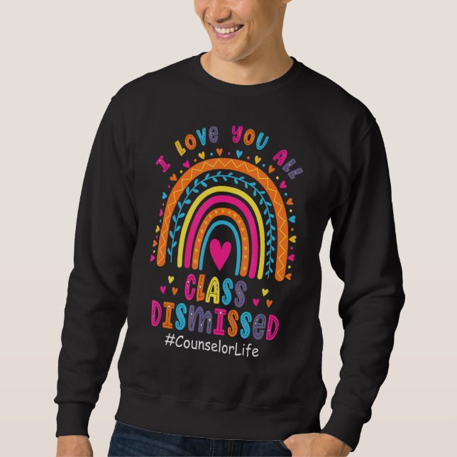 Moletom Rainbow Conselheiro da Vida Eu Amo Vocês Todos Os  (Frente)