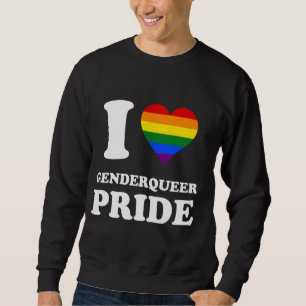 Moletom Rainbow Flag I Love Genderqueer Pride