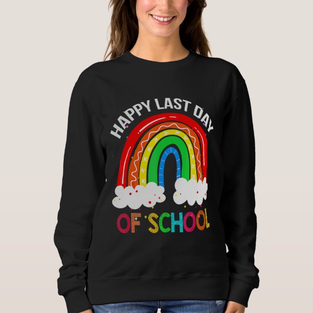 Moletom Rainbow Happy No Último Dia De Professores (Frente)