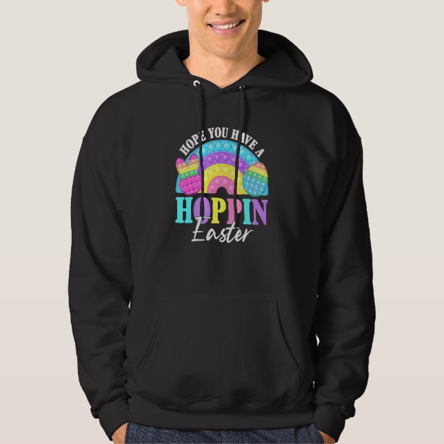Moletom Rainbow Hope You Have Hoppin Pop It Páscoa Day Fid (Frente)