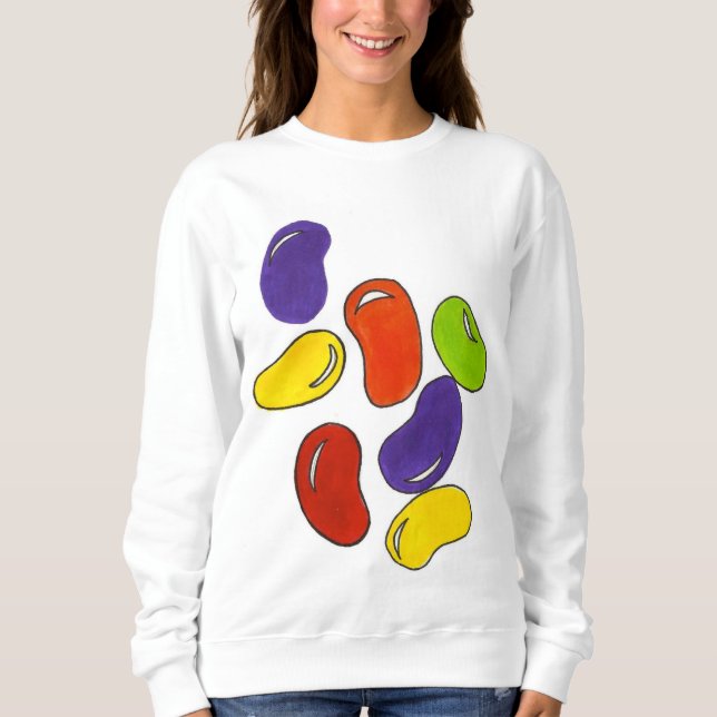 Moletom Rainbow Jelly Beans Páscoa Candy Foodie (Frente)
