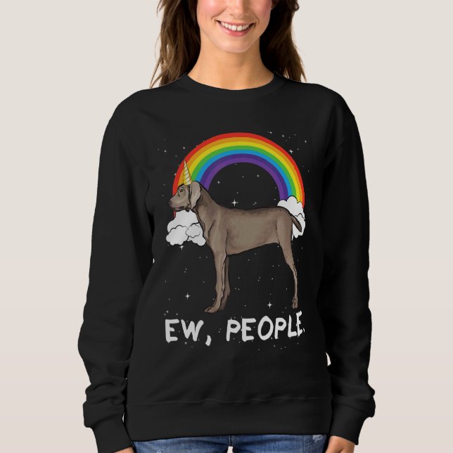Moletom Rainbow Pointer Ew Pessoas Unicorn (Frente)