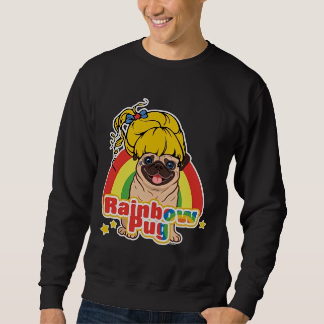 Moletom Rainbow Pug Classic T-Shirt 7 (Frente)