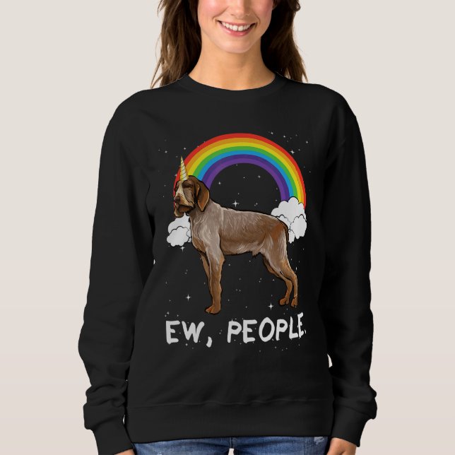 Moletom Rainbow Spinoni Italiani Ew Pessoas Unicorn (Frente)