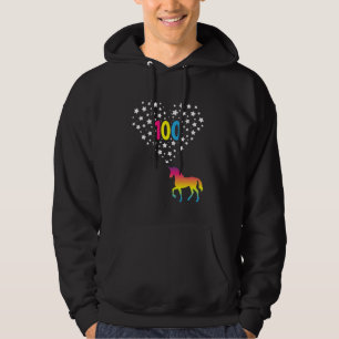 Moletom Rainbow Unicorn 100 Dias de Celebração Escolar