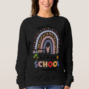 Moletom Rainbow Woo Hoo Feliz No Último Dia De Ensino Dive