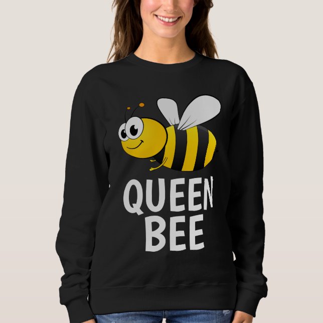 MOLETOM RAINHA ABELHA SENHORAS T SHIRT SWEATSHIRT (Frente)