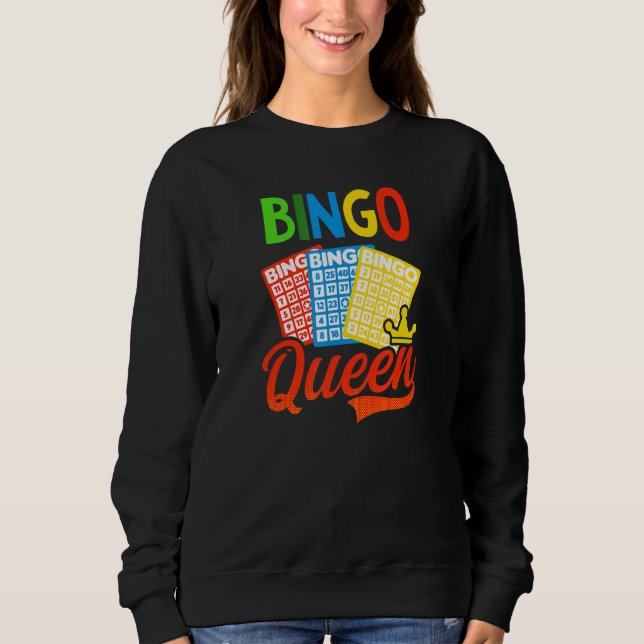 Moletom Rainha Bingo Rainha da Coroa Sortuda (Frente)