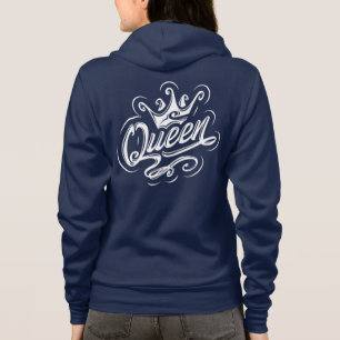 Moletom Rainha com coroa, Design de tipografia