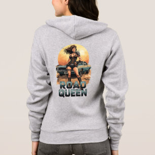 Moletom Rainha da Estrada – Guerreira Pin-Up Pós-Apocalípt