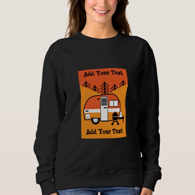 Moletom Rainha do Camper - Engraçado Acampamento RV (Frente)