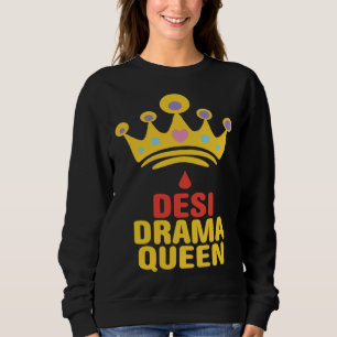 Moletom Rainha do Drama Desi Bollywood Sarcástica Hindi P