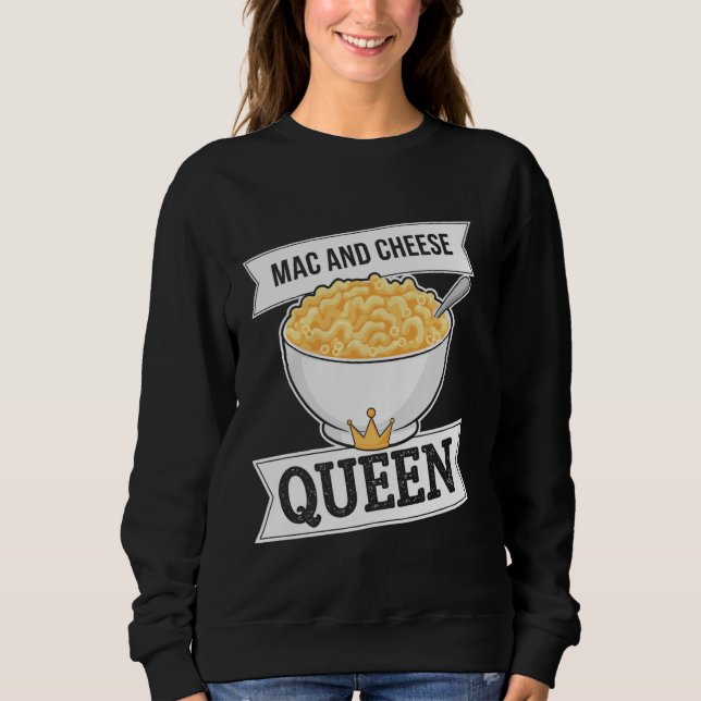 Moletom Rainha do Macarrão com Queijo Macarrão Engraçado N (Frente)