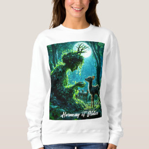 Moletom Rainha dríade da floresta encantada à noite arte