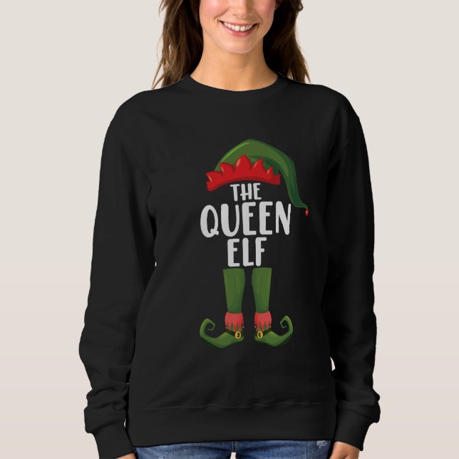 Moletom Rainha Elf Matching Family Christmas Women (Frente)
