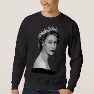 Moletom Rainha Elizabeth II Coroa Britânica Majestade Rain