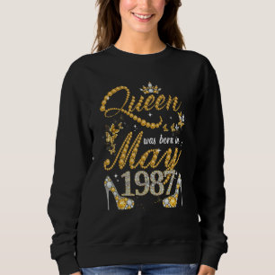 Moletom Rainha Foi Nascer Em Maio De 1987 35º Aniversário