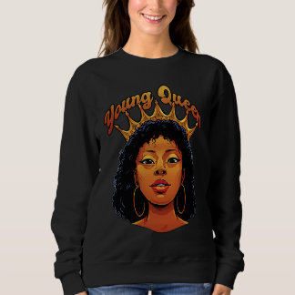 Moletom Rainha Jovem Mês da História Negra Afro-Americana