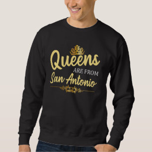 Moletom Rainhas De San Antonio Tx Texas Engraçadas Casa Ro