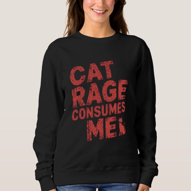 Moletom Raiva de Gato Me Consome (Frente)