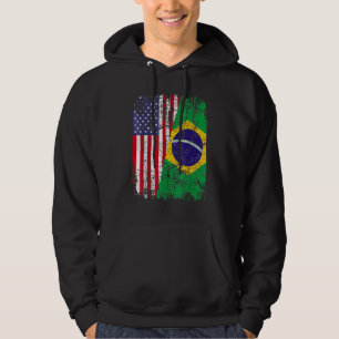 Moletom RAÍZES BRASILEIRAS Meia Bandeira Americana BRASIL