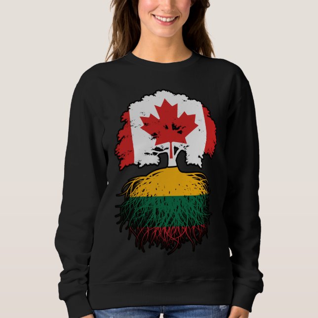 Moletom Raízes de Árvore do Canadá lituano (Frente)