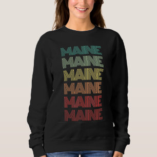 Moletom Raízes do Estado de Maine Retro Portland Orgulho F