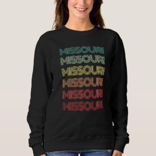 Moletom Raízes do Estado Natal Missouri Retro Família Kans
