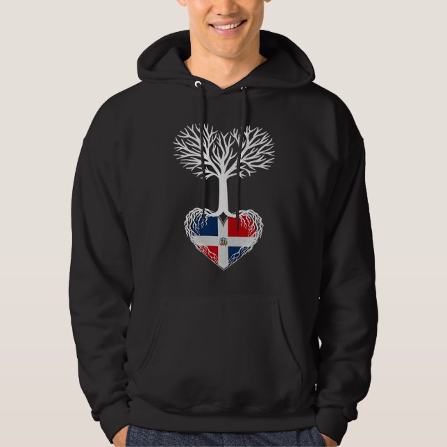Moletom Raízes Dominicanas, Ama a Bandeira da República Do (Frente)