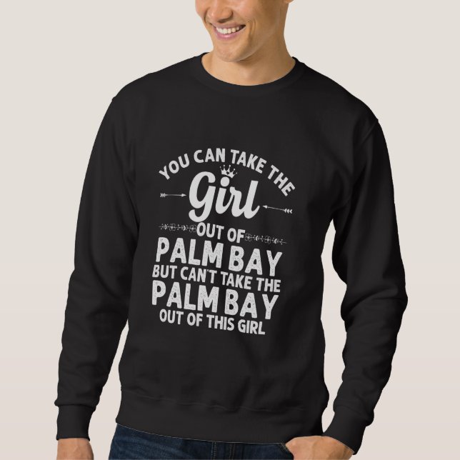 Moletom Raízes Engraçadas De Palm Bay Fl Florida (Frente)