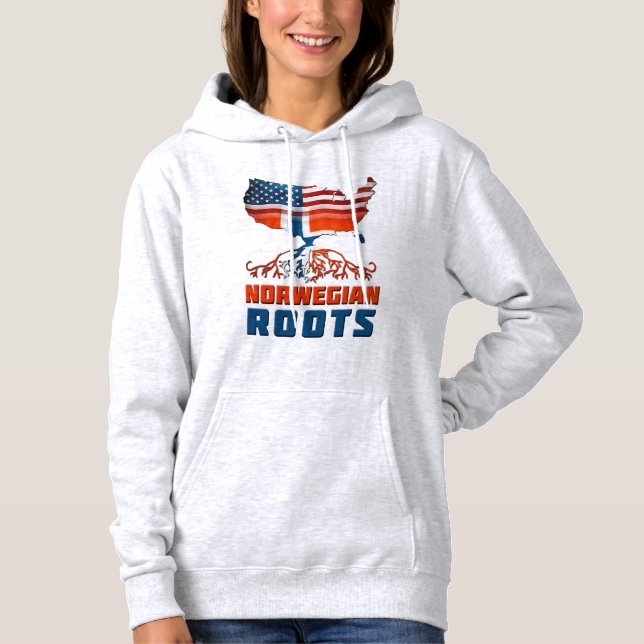 Moletom Raízes norueguesas Americanas (Frente)