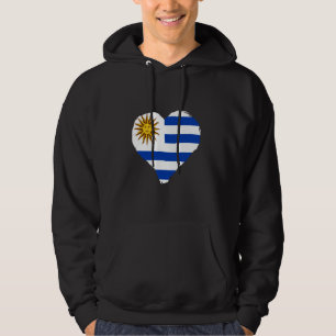 Moletom Raízes uruguaias uruguaias Sinalizador Heart Impre
