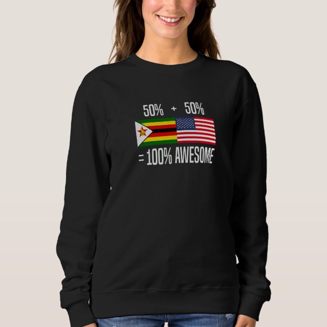 Moletom Raízes Zimbabuenses Zimbábue Americano Zimbabuense (Frente)