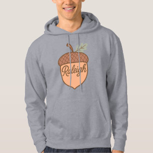 Moletom Raleigh Acorn Emblem - Cidade de Retro Carolina do