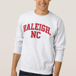Moletom Raleigh NC Varsity Block Letter Design - Cidade Ne