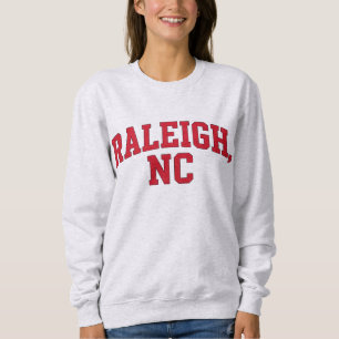 Moletom Raleigh NC Varsity Block Letter Design - Cidade Ne