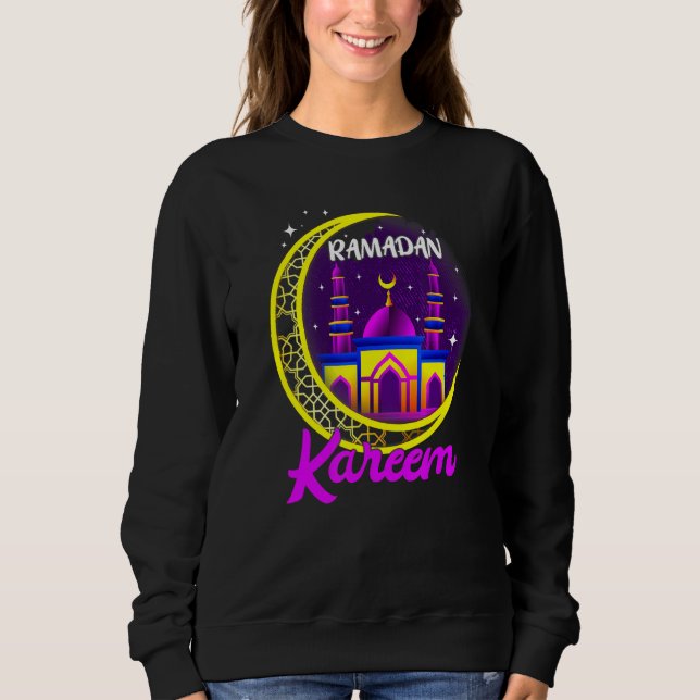 Moletom Ramadan Kareem Happy Ramadã Muçulmanos Santo Mês F (Frente)